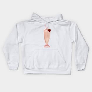 Strawberry milkshake Kids Hoodie